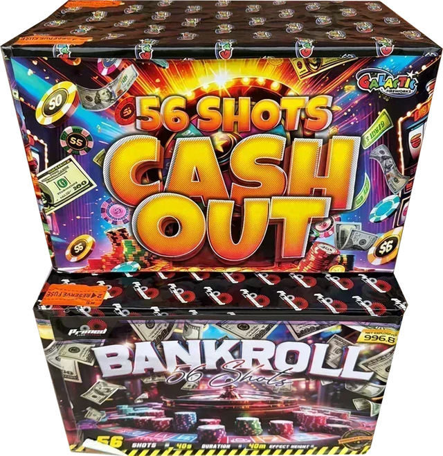Cash Out & Bankroll firework bundle by Mixed