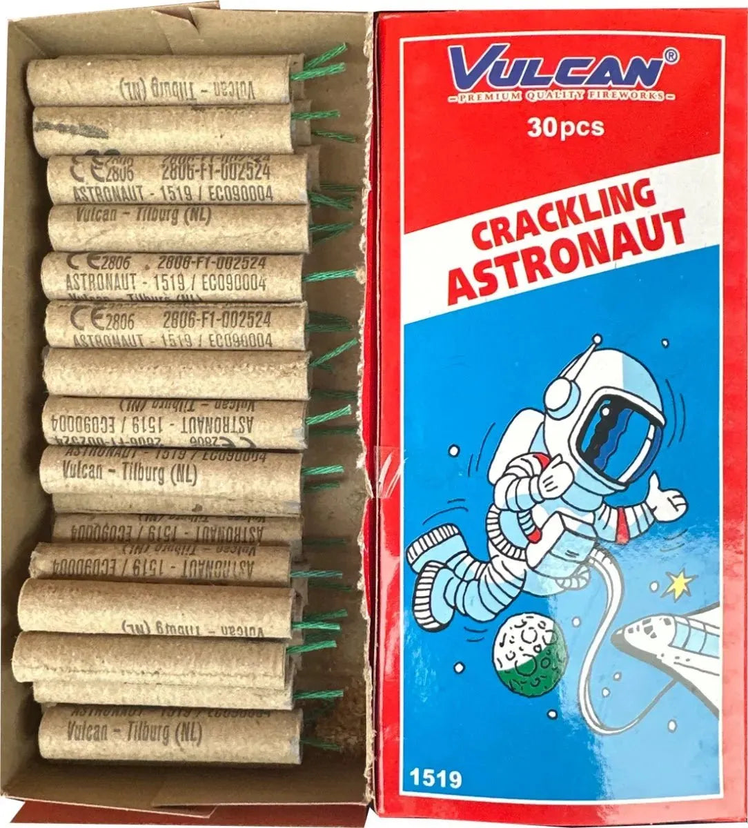 Crackling Astronaut firework by Vulcan