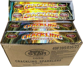 300x 10" Crackling Sparklers case deal by Bright Star