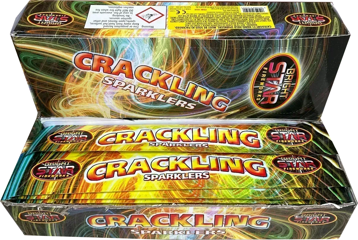 50x 10" Crackling Sparklers case deal by Bright Star