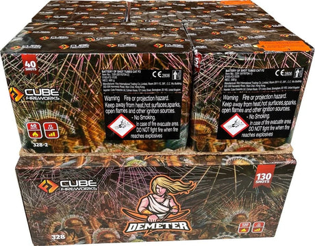 Demeter 130-shot F2 compound firework by Cube Fireworks