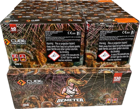 Demeter 130-shot F2 compound firework by Cube Fireworks