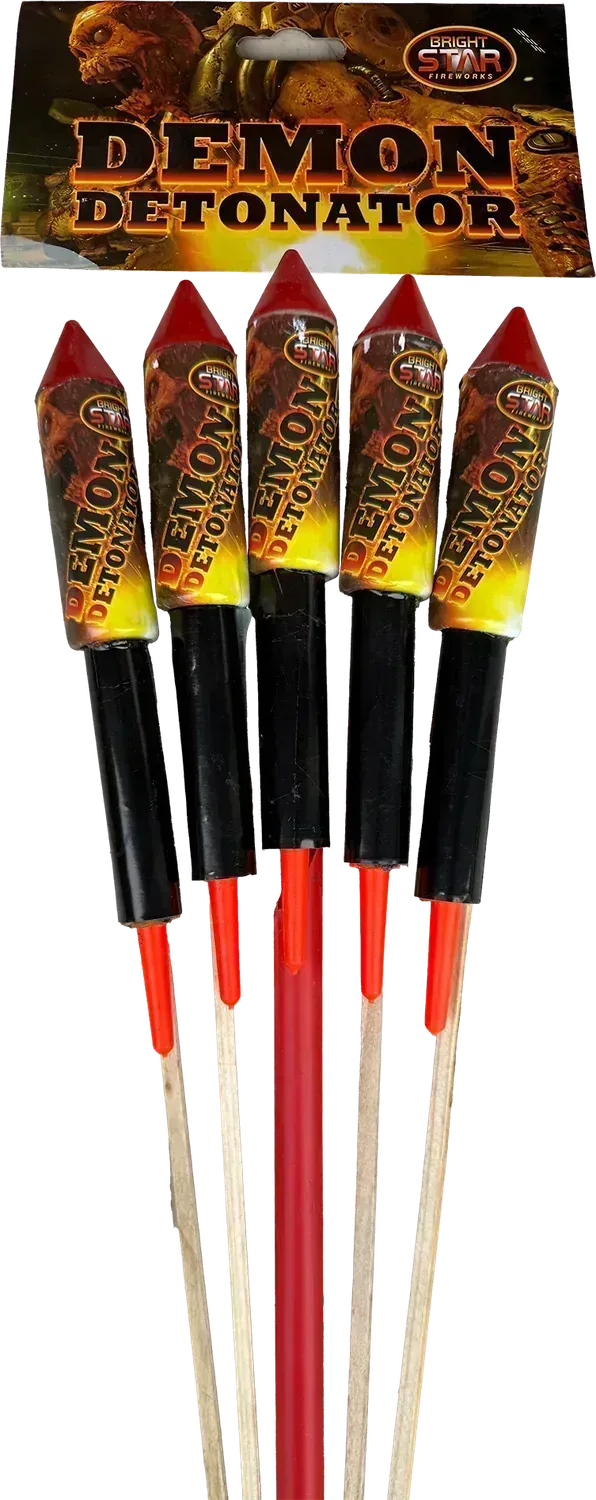 Demon Detonator Rockets firework by Bright Star