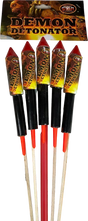 Demon Detonator Rockets firework by Bright Star