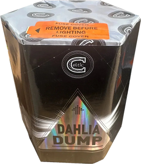 Dhalia Dump 19-shot F2 dump cake firework by Celtic