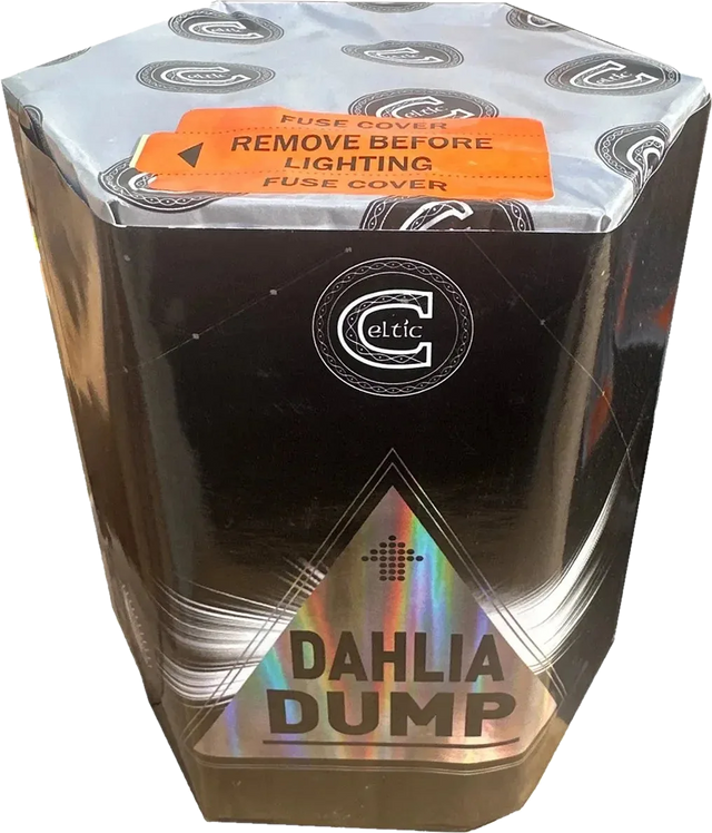 Dhalia Dump 19-shot F2 dump cake firework by Celtic