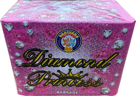 Diamond Princess 28-shot F2 cake firework by Brothers Pyrotechnics