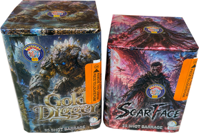 Scarface & Gold Digger firework bundle by Brothers Pyrotechnics