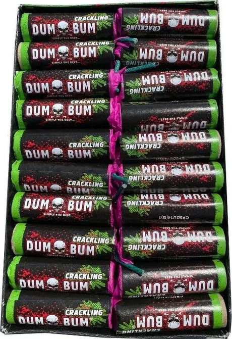 Dum Bum Green Crackling 20-pack F1 novelty bangers by Klasek