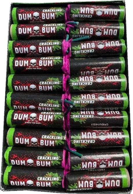 Dum Bum Green Crackling 20-pack F1 novelty bangers by Klasek