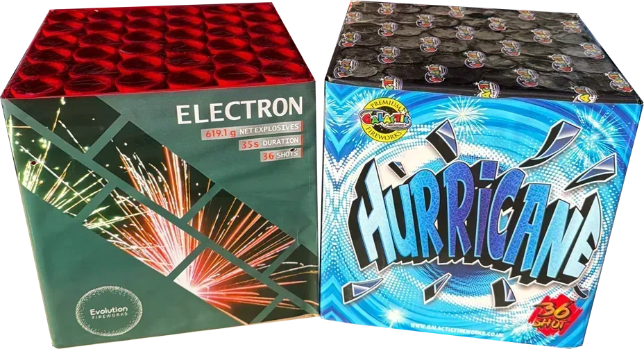 Electron & Hurricane firework bundle by Mixed