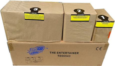 Entertainer 104-shot fanned F3 compound firework by Sky Crafter