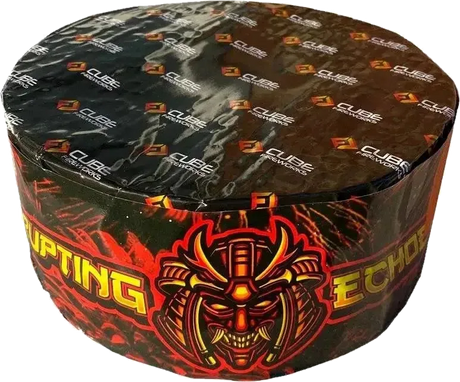 Erupting Echoes 200-shot cake firework by Cube Fireworks