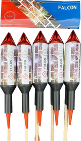 Falcons 5-pack F3 rockets by Evo Fireworks