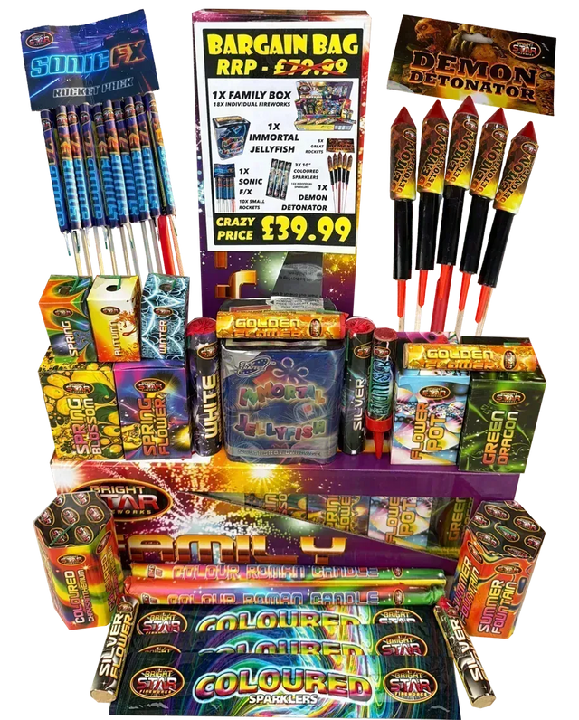 Family Bargain Bag firework by Galactic Fireworks