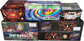 Fearsome Five five-compound complete display firework pack by Galactic Fireworks
