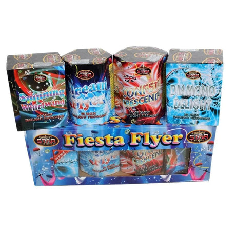 Fiesta Flyer 76-shot F3 daytime barrage pack by Bright Star