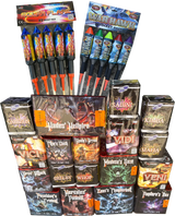 Firestorm Pack 48-piece complete display firework pack by Galactic Fireworks