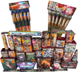 Firework Fiesta 41-piece complete display firework pack by Galactic Fireworks