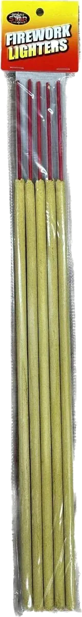 Firework Safety Lighters by Bright Star, pack of 5 portfire-style lighters