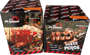 Flush Fury & Poker Punch firework bundle by Primed Pyrotechnics