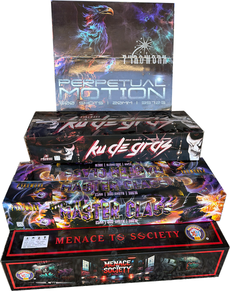 Four Horsemen four-compound complete display firework pack by Galactic Fireworks