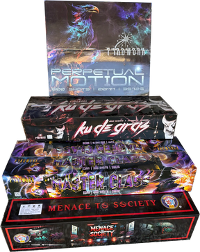 Four Horsemen four-compound complete display firework pack by Galactic Fireworks