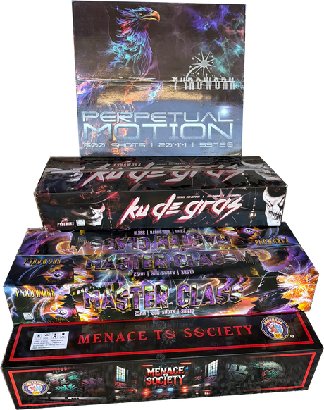 Four Horsemen four-compound complete display firework pack by Galactic Fireworks