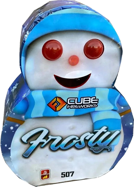Frosty The Snowman low-noise snowman-shaped garden fountain by Cube Fireworks