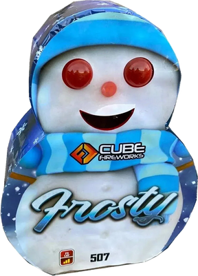 Frosty The Snowman low-noise snowman-shaped garden fountain by Cube Fireworks