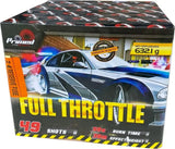 Full Throttle 49-shot F3 cake firework by Primed Pyrotechnics