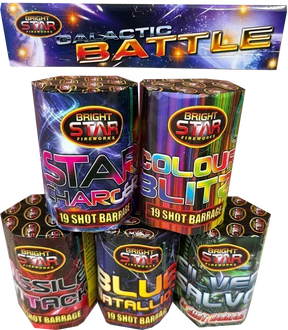 Galactic Battle firework cake pack by Galactic Fireworks