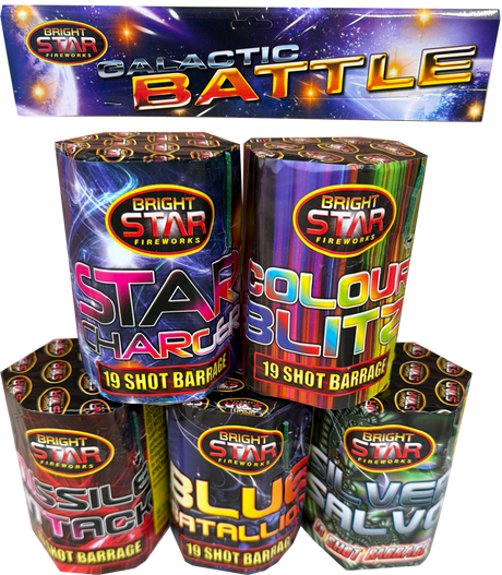 Galactic Battle firework cake pack by Galactic Fireworks