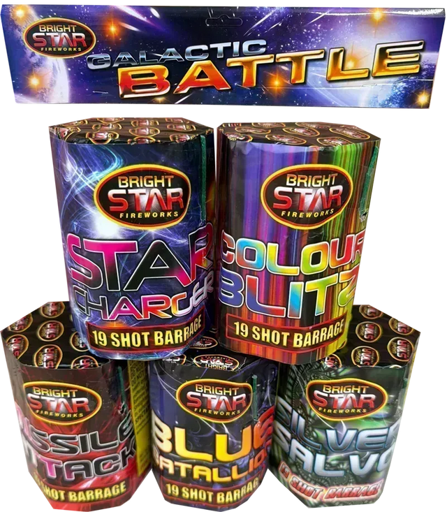 Galactic Battle firework cake pack by Galactic Fireworks
