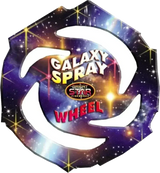 Galaxy Spray Wheel low-noise Catherine wheel firework by Bright Star