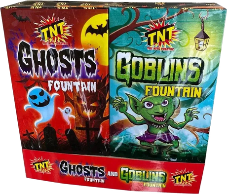 Ghosts and Goblins low-noise fountain twin pack by TNT Fireworks