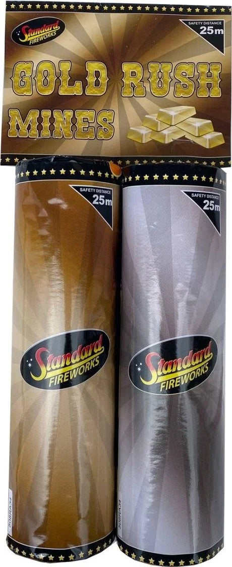 Gold Rush Mines 2-pack F3 mines by Standard Fireworks