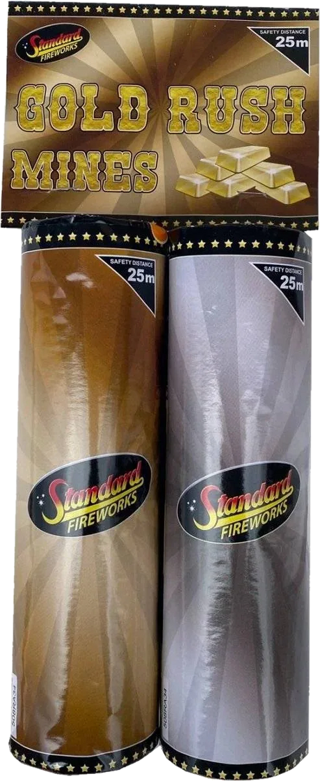 Gold Rush Mines 2-pack F3 mines by Standard Fireworks