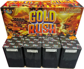 Gold Rush compound firework barrage by Galactic Fireworks