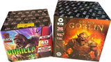 Gorilla and Golden Goblin F3 cake firework twin deal