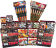 Guy Fawkes Pack 28-piece complete display firework pack by Galactic Fireworks