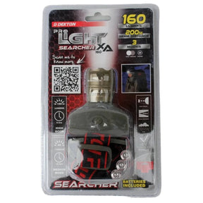 Hands-free LED head torch for firework display setup