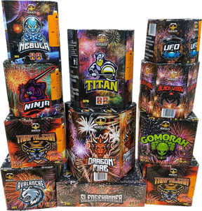 Hercules Bag 11-cake firework pack by Cube Fireworks