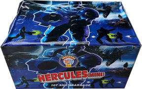 Hercules Mini 107-shot fanned F2 cake firework by Brothers Pyrotechnics