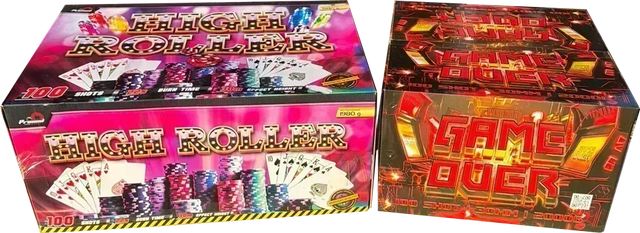 High Roller and Game Over F3 compound firework twin deal