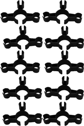 Pack of 10 clip-on bottle holders for ice fountains