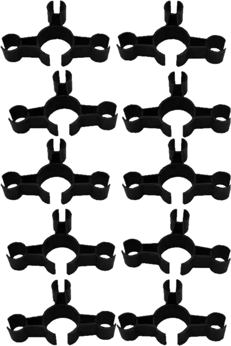 Pack of 10 clip-on bottle holders for ice fountains