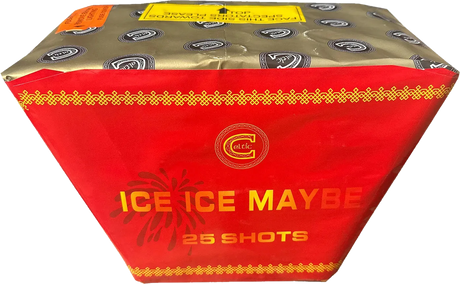 Ice Ice Maybe 25-shot fanned F2 cake firework by Celtic