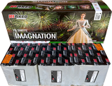 Imag-Nation 75-shot fanned F2 compound firework by Riakeo