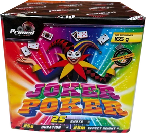 Joker Poker firework cake by Galactic Fireworks